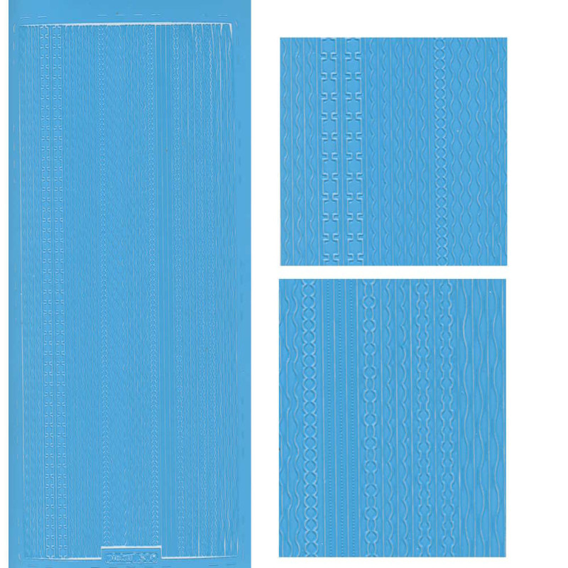pu306hb Sticker Linien 22 hellblau