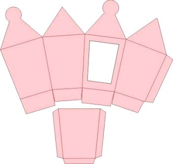 3D-Laternenbox rosa