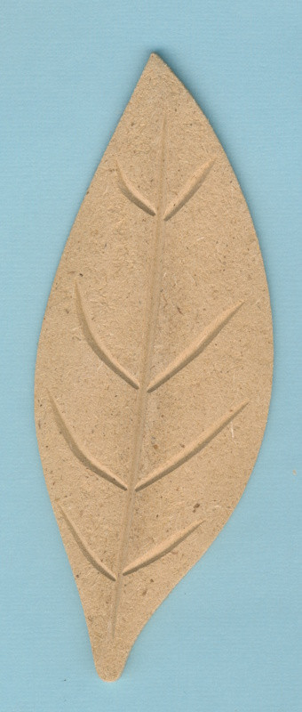 078680101 Holz Dekor Blatt 14x5,3cm