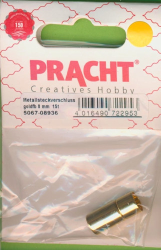 5067-08936 Metall Steckverschluss 20x8mm gold