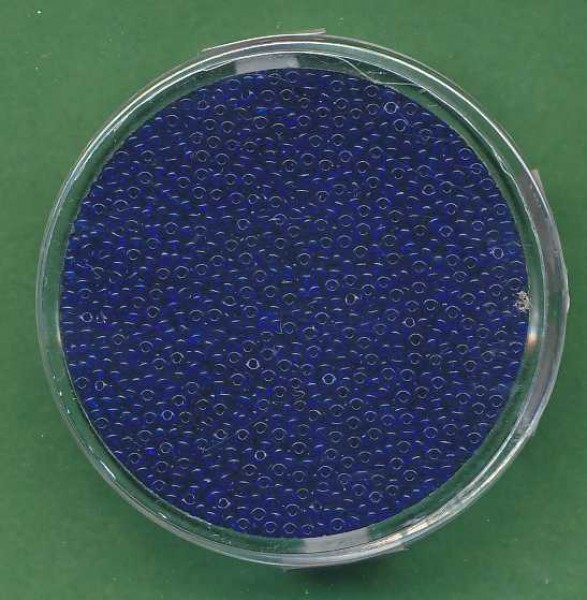 9333154 Mini-Rocailles 1mm dunkelblau transparent 10g