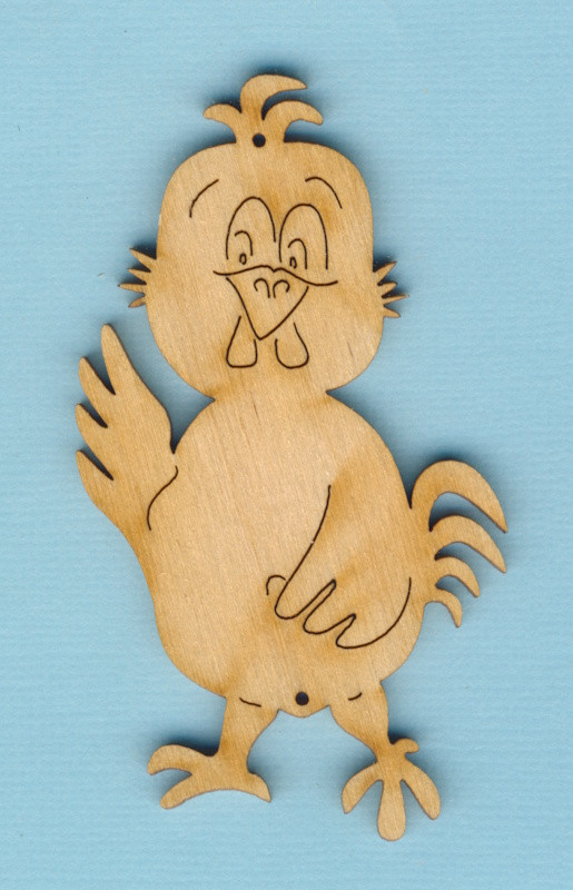 kkh8908 Holz Deko Gieger winkend 8cm