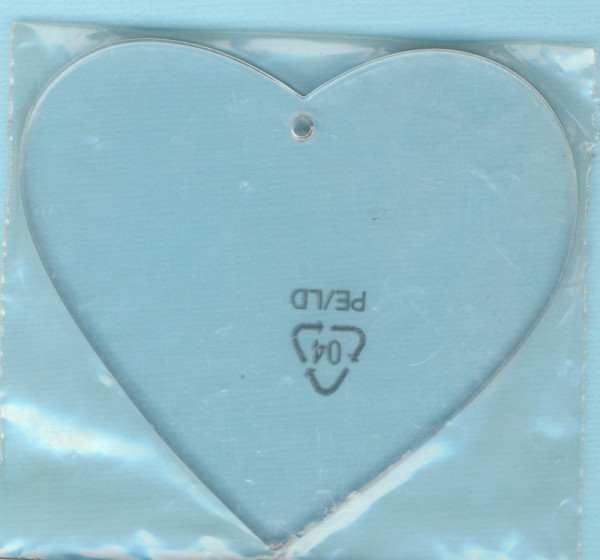 6918301 Acryl Malscheibe Hänger Herz 8,5x7,5cm 2 Stück