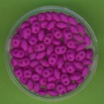 967305534 Super Duo Beads 2,5x5mm fuchsia matt 8g