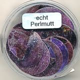 488420164 Perlmutt 2-Loch Ronde 20mm lila