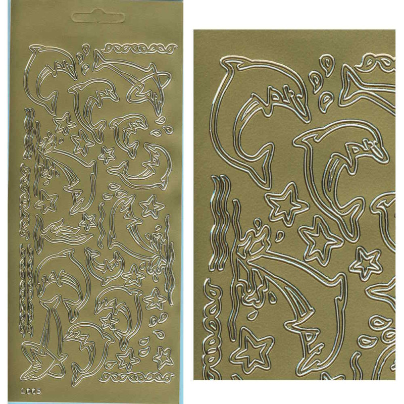 cl1005g Sticker Delfine gold