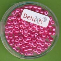 Infinity Beads 3x6mm pink 5,5g