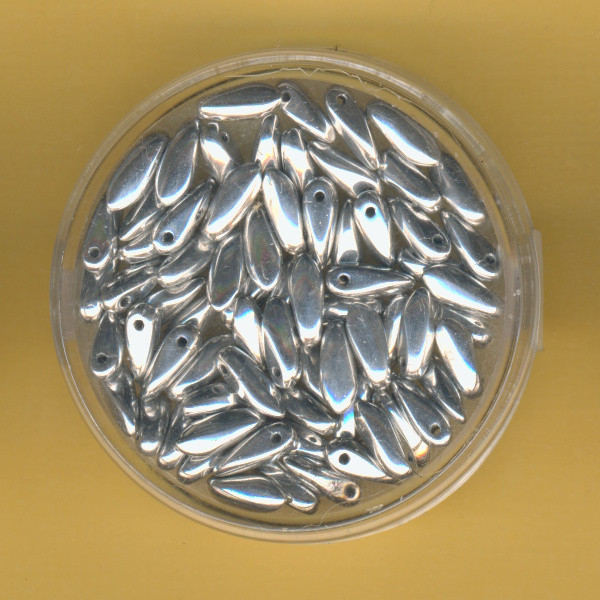5181-08924 Daggy Beads 2,5x8mm silber 70 Stück