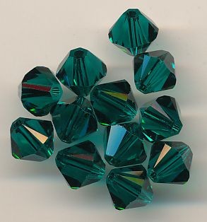 530106194 Swarovski Glasschliffperlen 6mm emerald 12 Stück