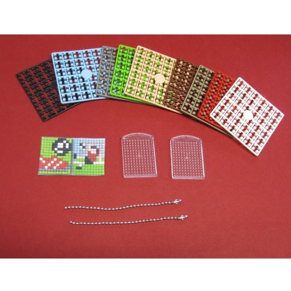 77732 Pixelhobby Medaillon Set Fussball 2