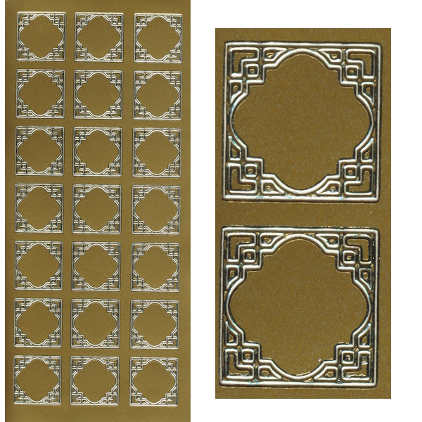 rd2510g Sticker Rahmen 3 gold