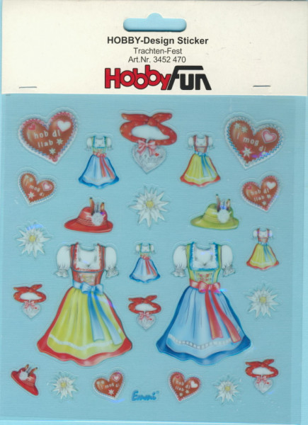 3452470 Hobby Design Sticker Trachten Fest