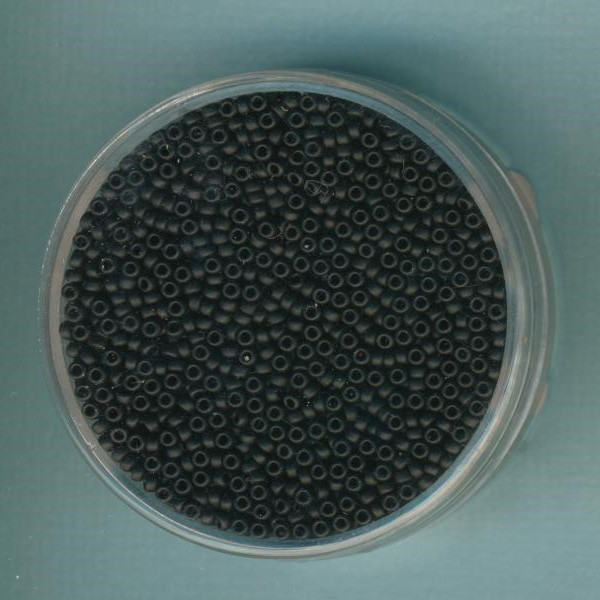 20029 Miyuki Rocailles 1,5mm schwarz matt 10g