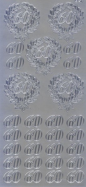 cl60s Sticker 60 silber