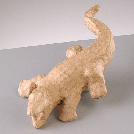 Papp Art Figur Krokodil 17x9,5x3cm