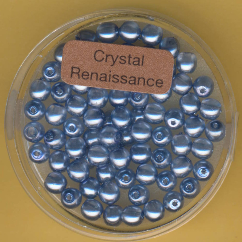0780-04444 Crystal Renaissance Perlen 4mm blau 75 Stück