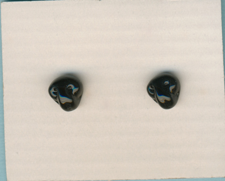 23380 Glastiernasen 10mm schwarz 2 Stück