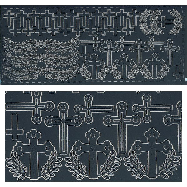 pu1651sw Sticker Kreuze 2 schwarz