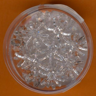 081213134 Sternperle transparent 5x13mm