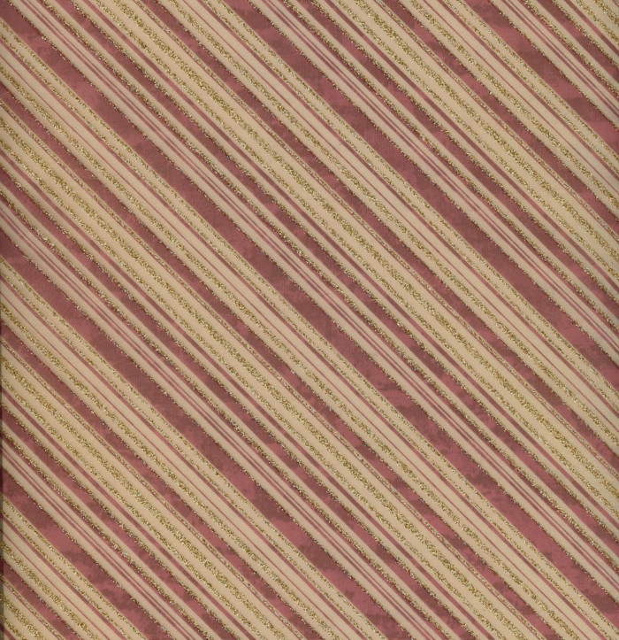 Vlies Streifen bordeaux gold