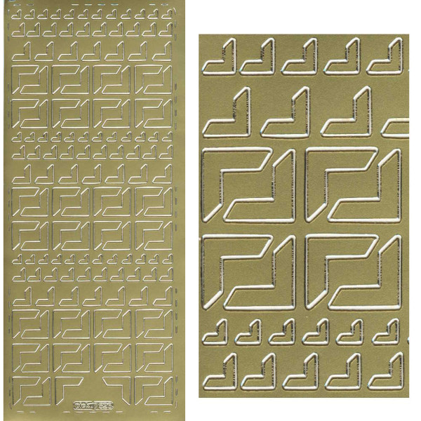 pu526g Sticker Ecken 20 gold