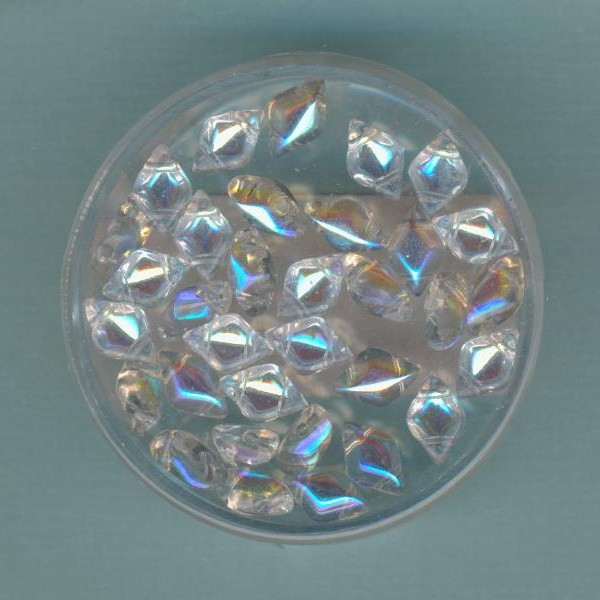17177w_GemDuo-Beads-8x5mm-kristall-AB-5g
