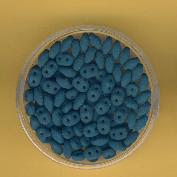 9673-05834 Super Duo Beads 2,5x5mm dunkelblau matt 8g