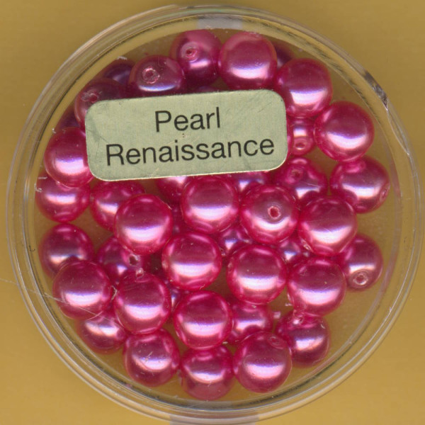 0785-06594 Glaswachsperlen 6mm pink Top Qualität 45 Stück