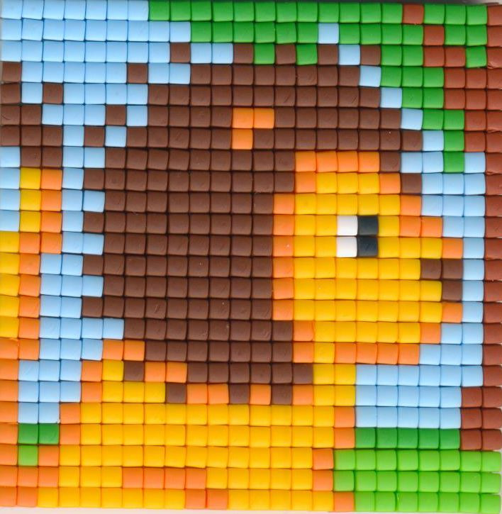 77658 Pixelhobby Set kleine Basisplatte Löwe 