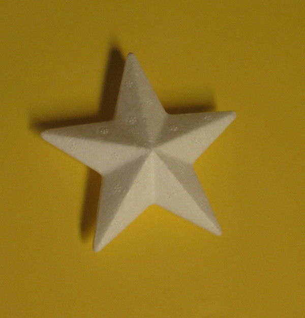 43013 Styropor Stern kantig 9cm