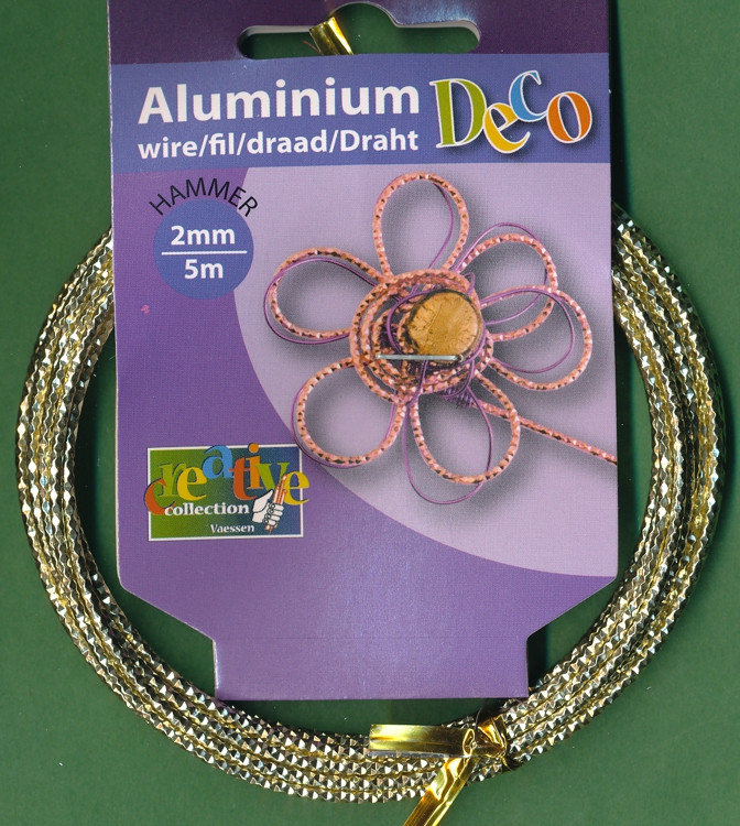 24266019 Aludraht 2mm Hammer pearl 5m