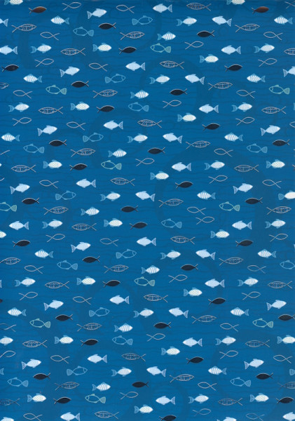 4772737 Fotokarton A4 Fische blau silber
