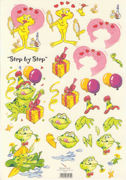 VD15 3D Motivbogen A4 Little Frogs
