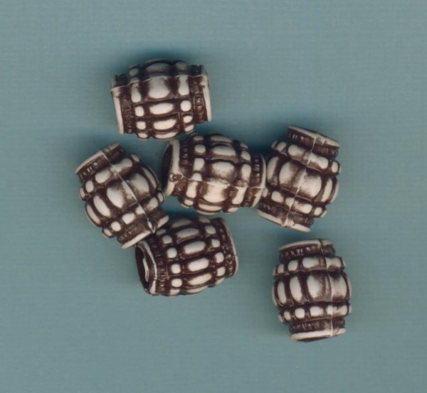 2112003_Ethnic-Beads-Walze-17x14mm-braun-6-Stück