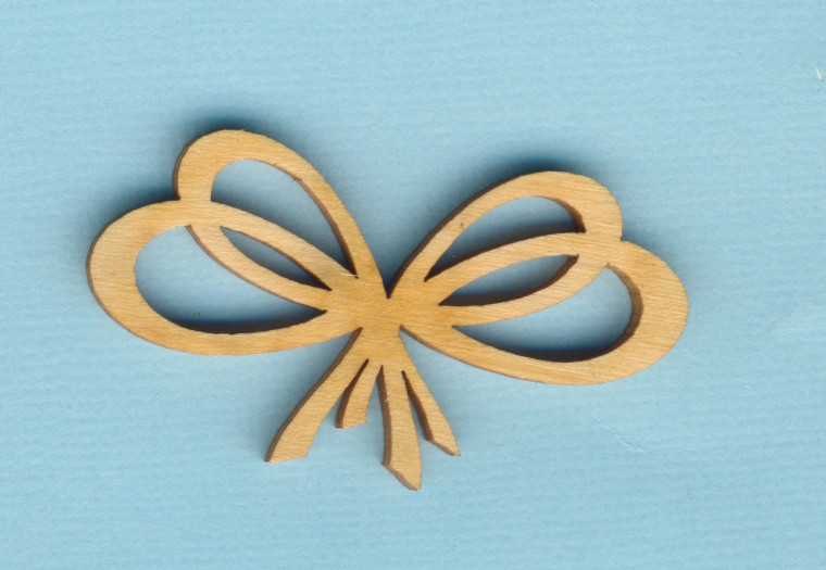 eih81047 Holz Deko Schleife 4,7cm für Osterei