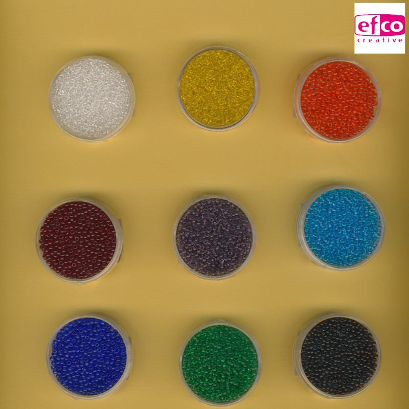 efco Rocailles Perlen 2,6mm transparent