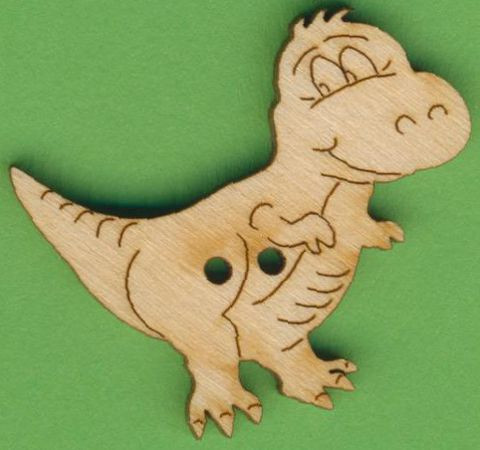 buh8704 Holzknopf Dino 4cm