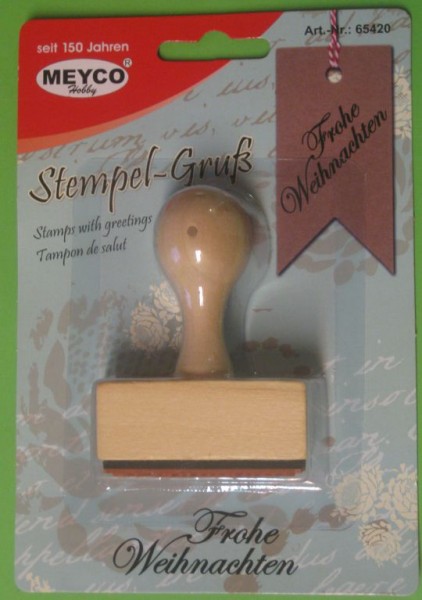 Stempel Frohe Weihnachten 50x18mm