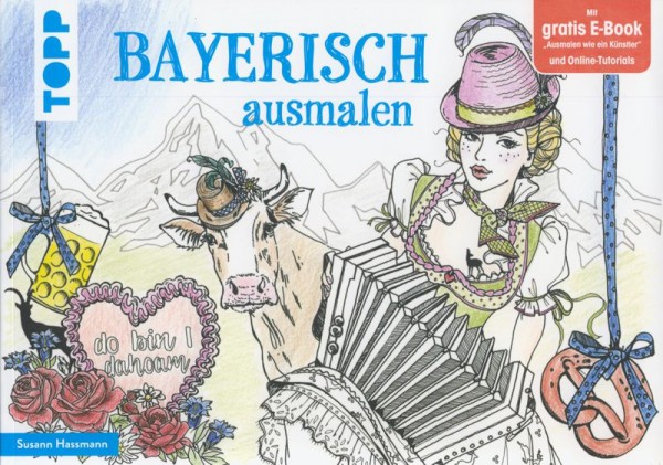 Malbuch Bayerisch ausmalen