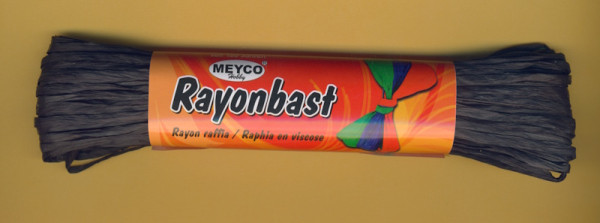 22221 Meyco Rayonbast schwarz matt 20m
