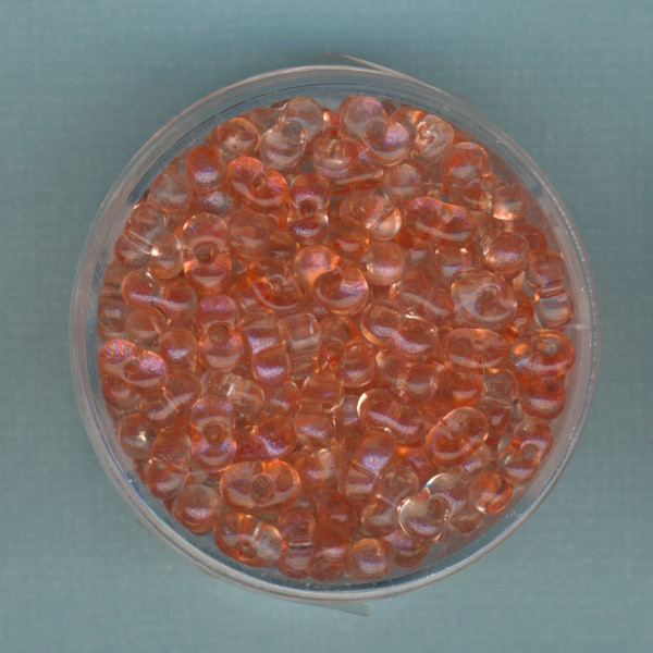 70844348 Farfalle Perlen 6,5x3,2mm orange transparent AB 17g