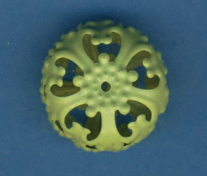 3451361 Ornamentperle 23x13mm pastellgrün
