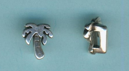 340811751 Metallzwischenteil Palme 11mm altplatin
