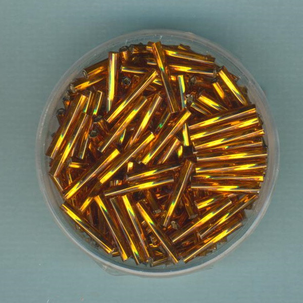 700005 Miyuki Stifte 12mm dunkeltopas gedreht 10g