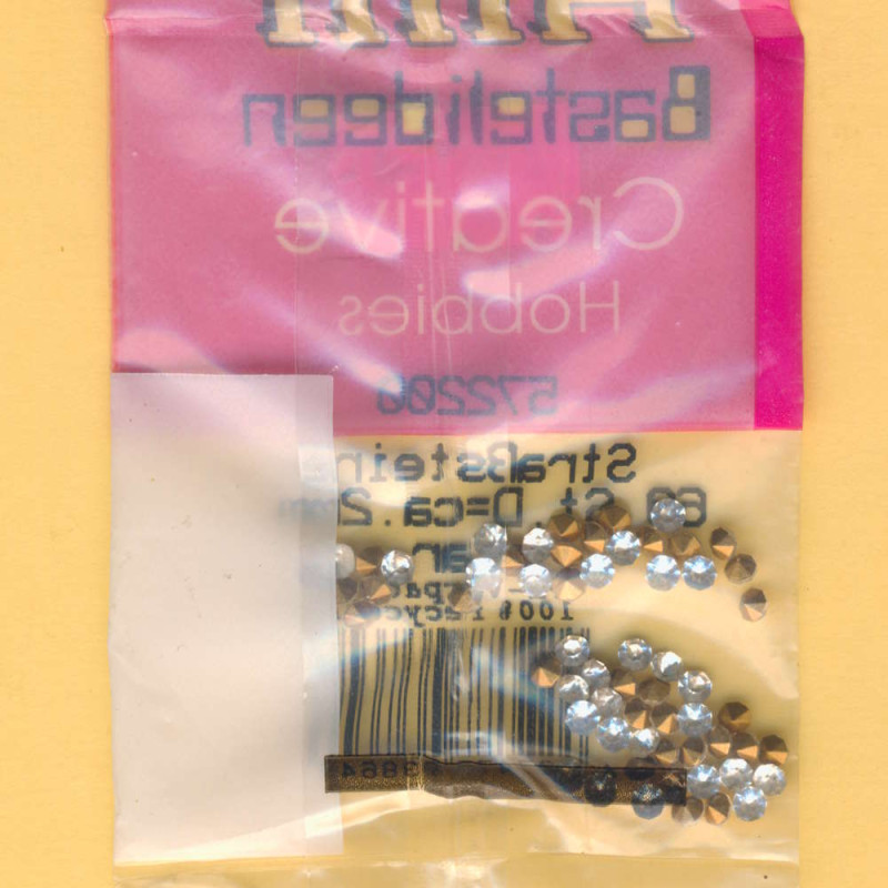 572200 Strasssteine Chatons 2mm klar 60 Stück