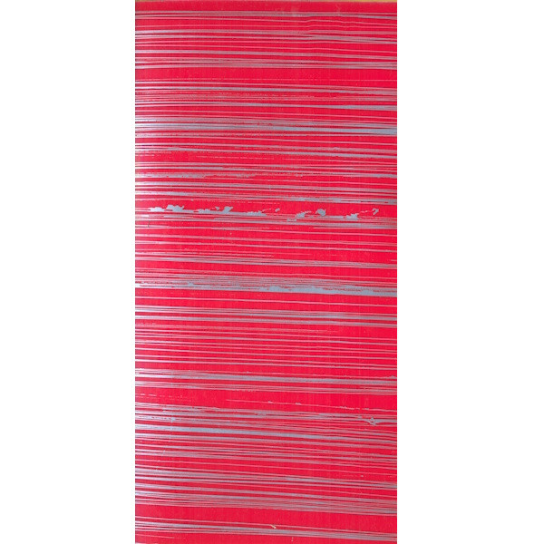 7008061 Kerzen Wachsplatte gestreift silber-pink 200x100mm