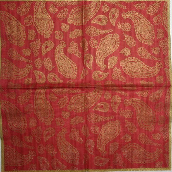 Serviette Pashmina red