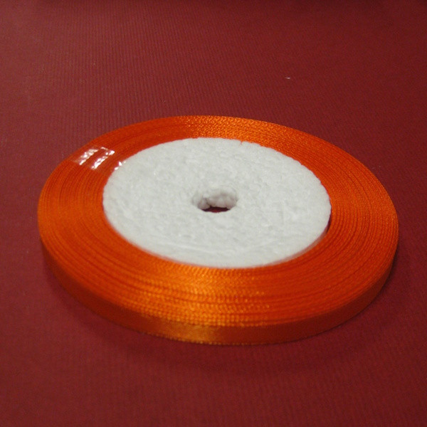 q0096144 Satinband 6mm orange 22m