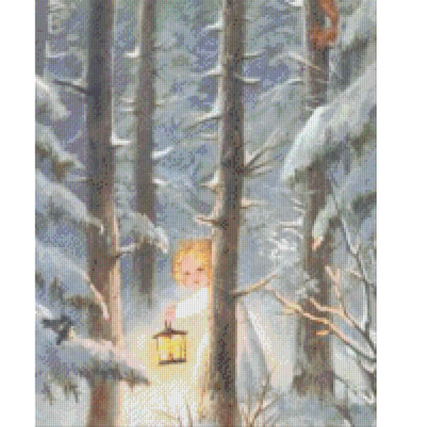 816014 Pixelhobby Klassik Set Engel im Winterwald 2