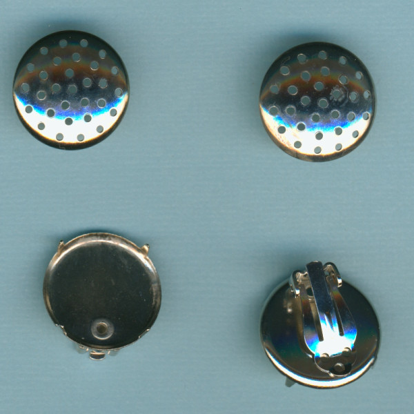 2371620 Ohrclips mit Sieb 20mm 2 Stück